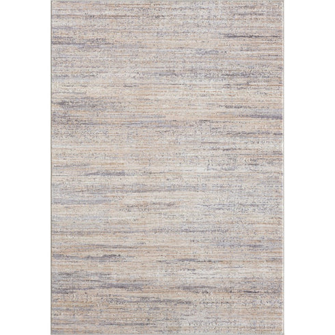 4' X 6' Beige And Gray Striped Area Rug